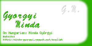 gyorgyi minda business card