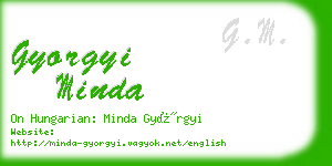 gyorgyi minda business card